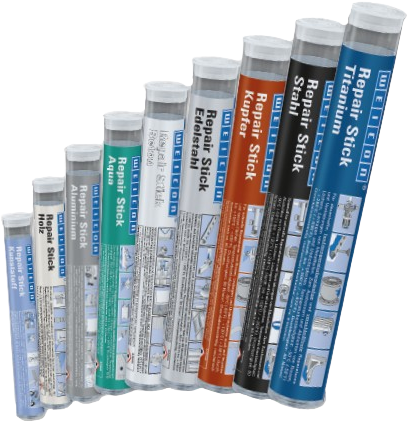 The full range of Epoxy Repair Sticks and Putties from Weicon - Swift Supplies Online Australia